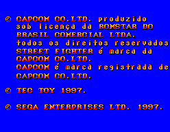 Street Fighter II screenshot 3 for Sega Master System